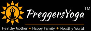 Preggers yoga logo banner - dark